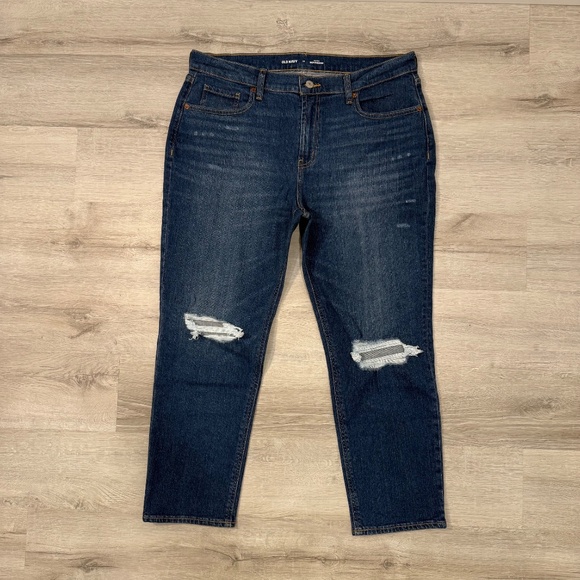 Old Navy Mid Rise Boyfriend Jeans Divine Size 12 - Picture 3 of 14